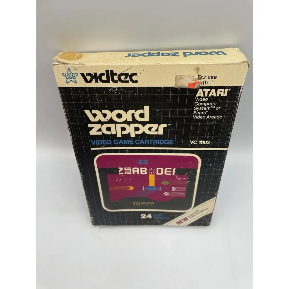 Atari 2600 - WORD ZAPPER with Original Box - Tested & WORKS